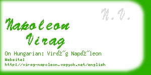 napoleon virag business card